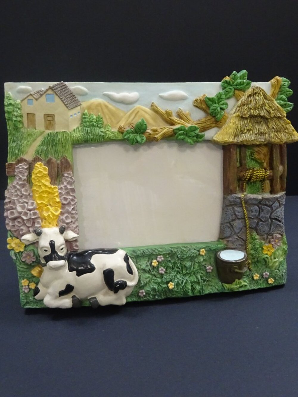Country Farm Cow Cottagecore 4x6 Picture Frame